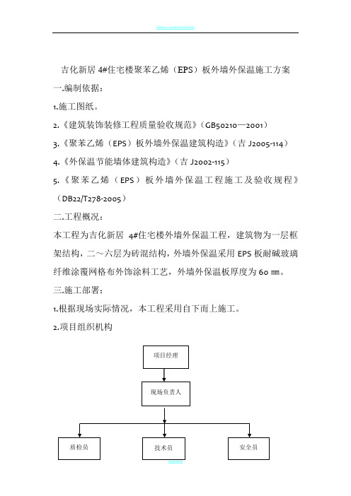 EPS板外墙外保温工程施工方案[1]