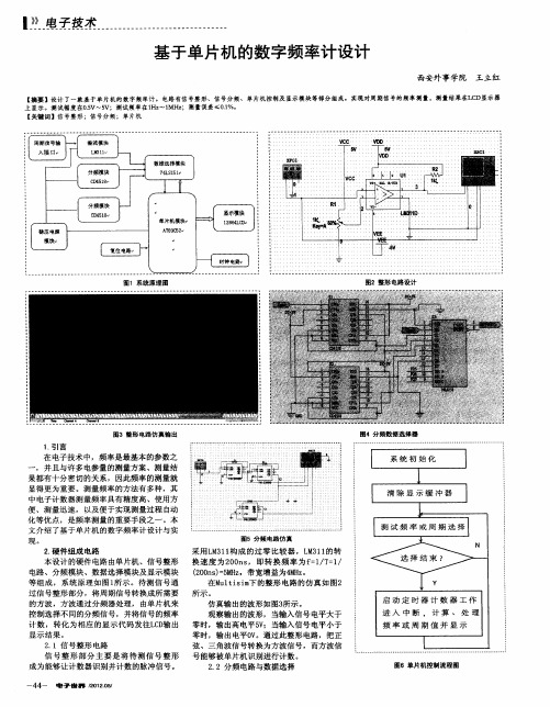 基于单片机的数字频率计设计