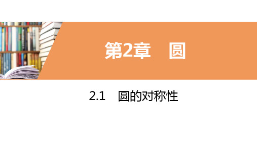 2020年春湘教版九年级数学下册同步导学课件：2.1 圆的对称性