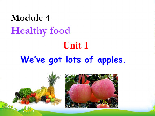 外研七年级英语上册Module4 Unit1 We’ve got lots of apples 课件