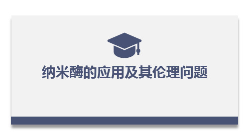 纳米酶的应用及其伦理问题