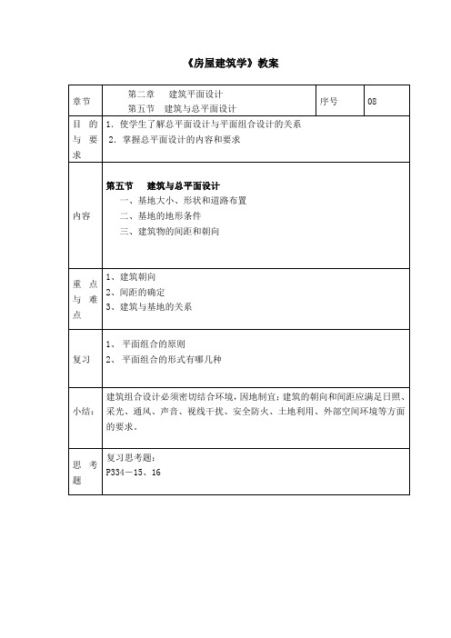 《房屋建筑学》教案08