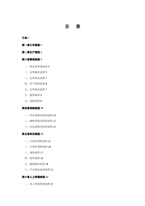 某某纺织印染企业标准流程管理方案