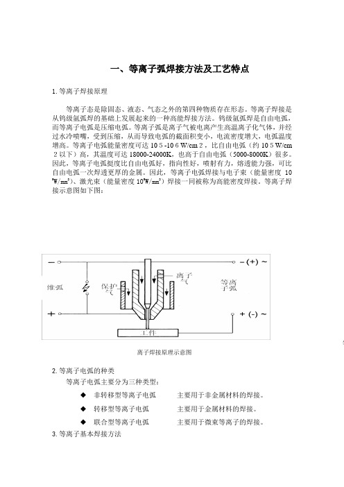 等离子焊接理论、操作与故障处理