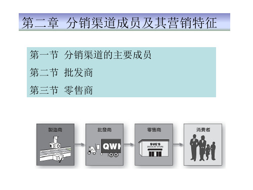 分销渠道成员及其营销特征