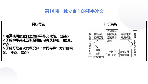 第16课 独立自主的和平外交