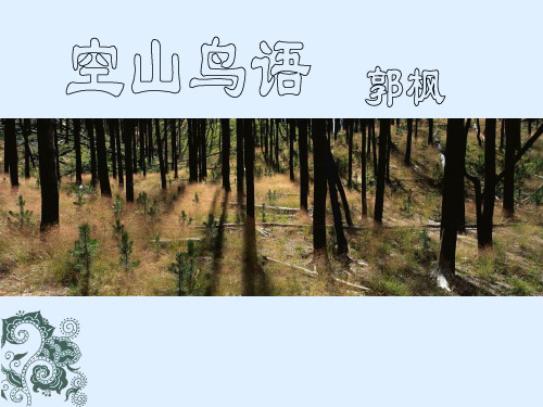 《空山鸟语》PPT