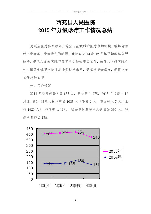 双向转诊总结报告精编版