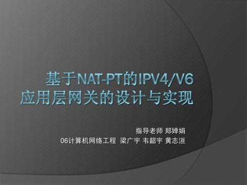 基于NAT-PT的IPv4