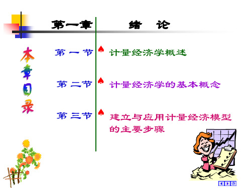 计量经济学教学课件第一章.详解