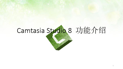 Camtasia功能介绍PPT演示课件