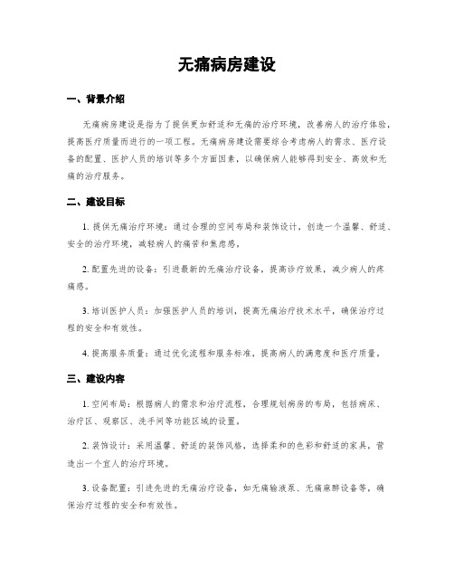 无痛病房建设