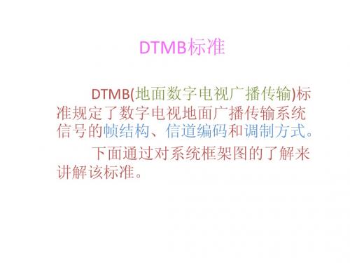 DTMB标准