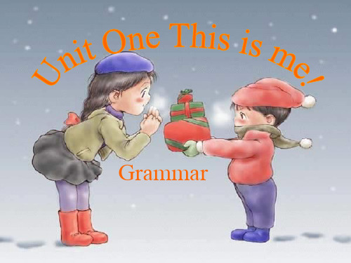 牛津译林七年级英语上册Unit1 Grammar(be动词)课件(共20张PPT)