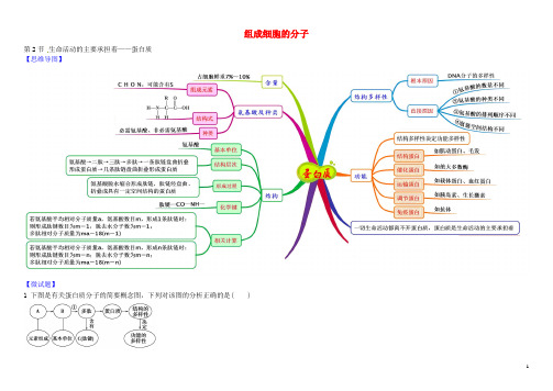 高中生物 1 2.2 蛋白质教材图解学案 新人教版必修1