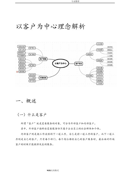 以客户为中心理念解析