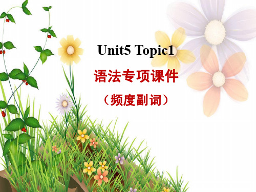 最新仁爱版英语七年级下册Unit5 Topic1语法专项课件(频度副词)