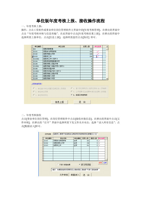 年度考核上报操作流程