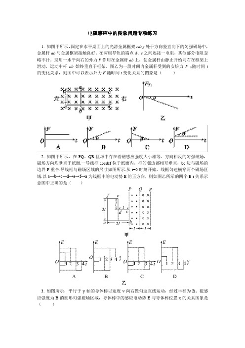 电磁感应中的图象问题课后练习