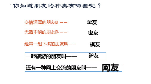 最新部编版初中道德与法治七年级上册《网上交友新时空 》精品教学课件