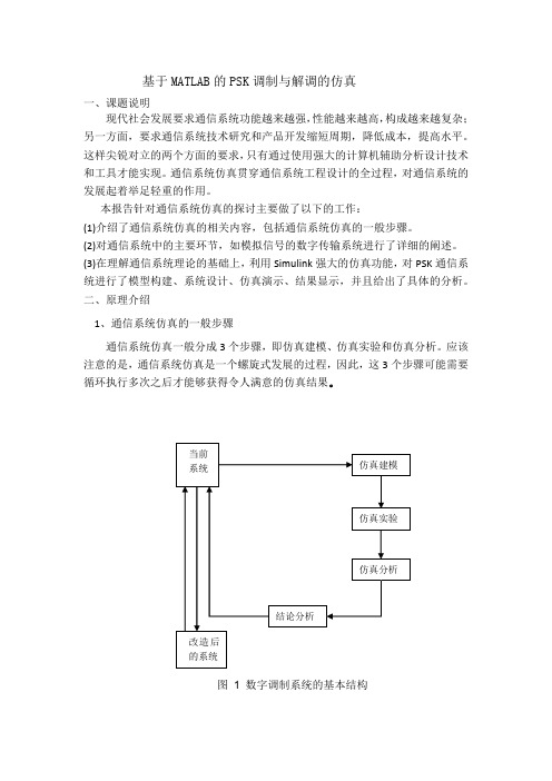 基于MATLAB的PSK调制与解调的仿真