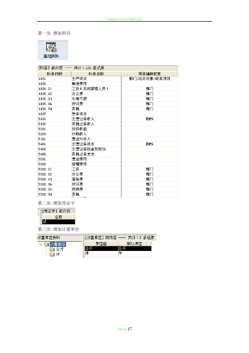 金蝶K3成本管理系统操作流程明细