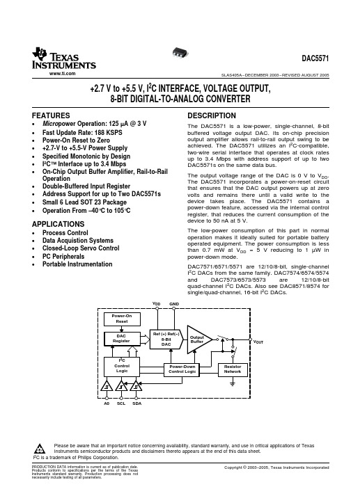 DAC5571IDBVTG4中文资料