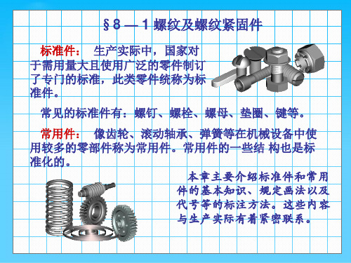 机械绘图标准之螺纹紧固件(ppt 31页)