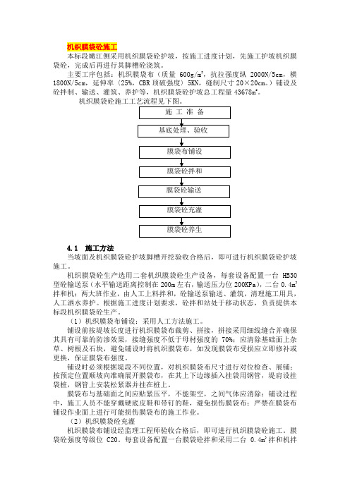 机织模袋砼护坡工程