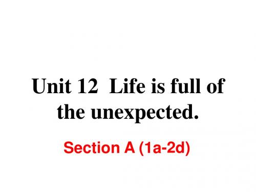 人教九年级英语上Unit 12 Section A (1a-2d)