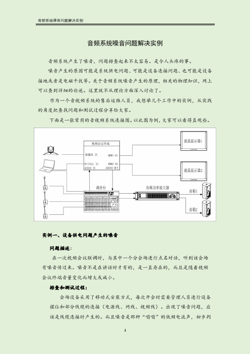 音频系统噪音问题解决实例