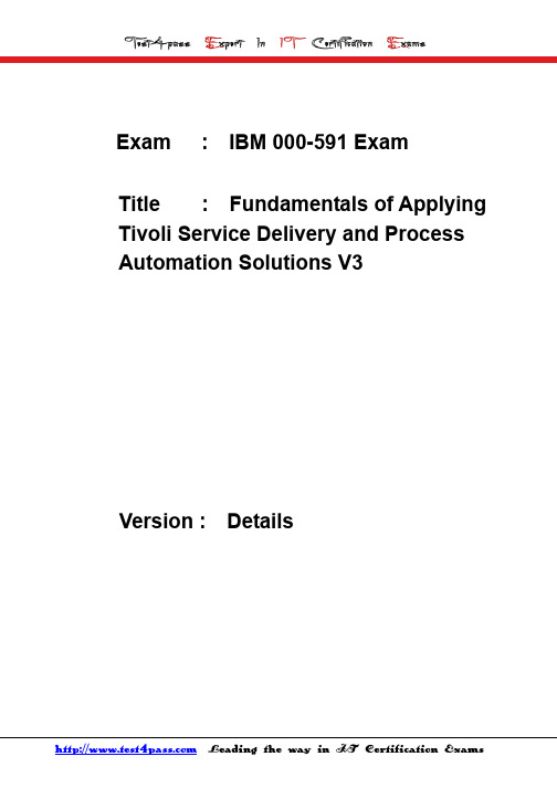 test4pass ibm test 000-591 exam details 4shared