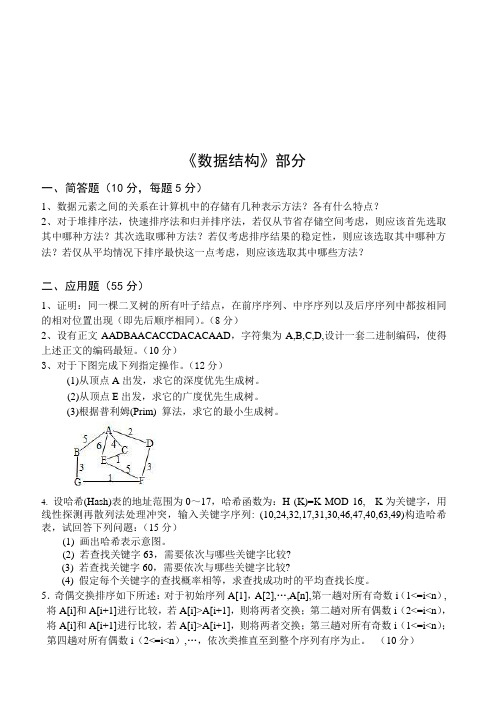 2013年山东科技大学考研计算机专业课真题