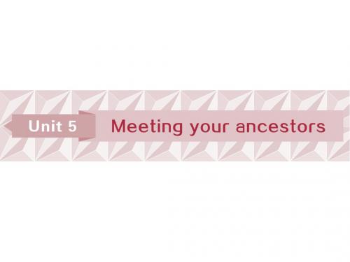 2019届一轮复习人教版选修8Unit 5Meeting your ancestors课件(62张)