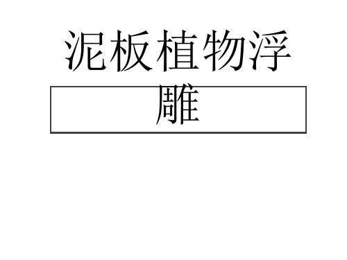 四年级上册美术 泥板植物岭南版PPT完美课件