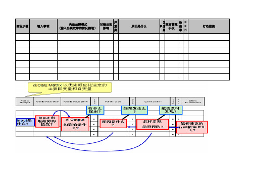 参考样表 FMEA