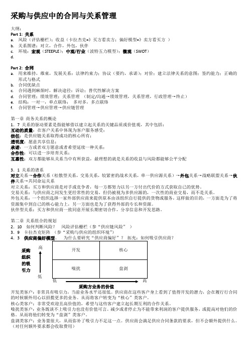 采购与供应中的合同与关系管理