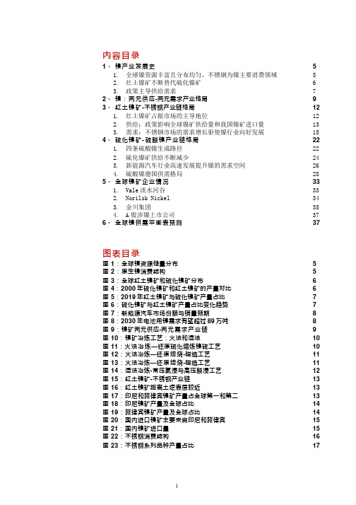 镍产业链市场格局及全球镍矿企业情况介绍