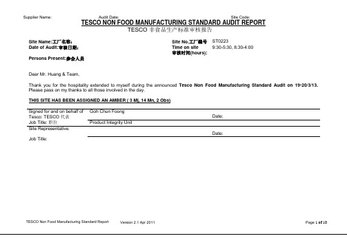 TESCO验厂报告3-21