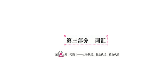 小升初专题总复习第三部分词汇代词I—人称代词、15张