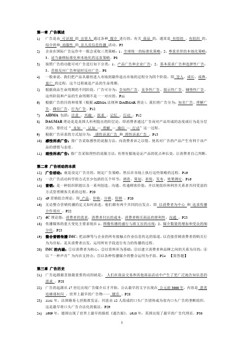 福建2011专升本广告学复习精华