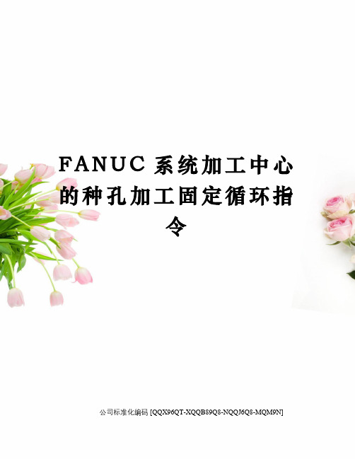 FANUC系统加工中心的种孔加工固定循环指令修订稿