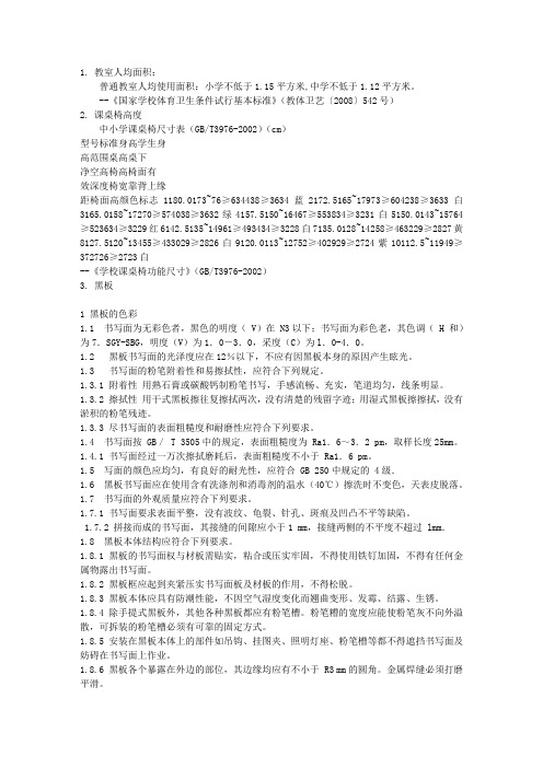 教室人均面积