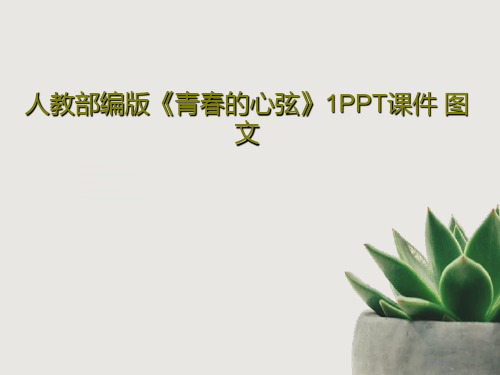 人教部编版《青春的心弦》1PPT课件 图文PPT25页