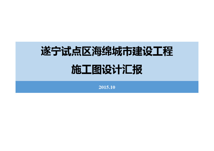 某市海绵城市建设工程汇报