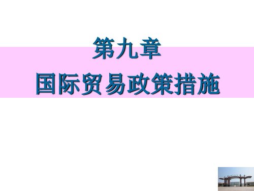 国际贸易政策措施(PPT 77页)