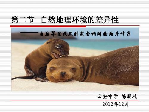 地理环境的差异性上课1