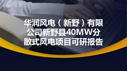 华润风电(新野)有限公司新野县40MW分散式风电项目可研报告