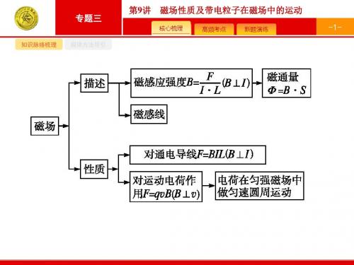 2018年高考物理复习天津市2018届高考物理二轮复习：专题九 磁场性质及带电粒子在磁场中的运动