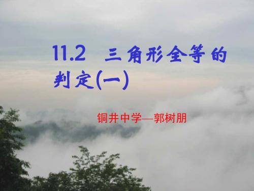 数学：11.2三角形全等的判定(第1课时)课件(人教新课标八年级上)